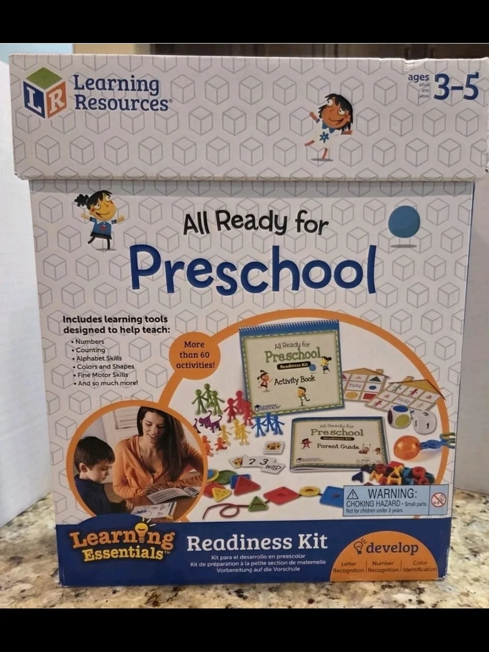Learning Resources All Ready for Preschool Readiness Kit Homeschool Age 3+ NEW